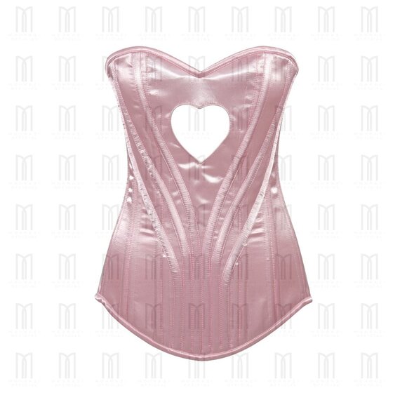 Mohrazi Official Light Pink Heavy Boned Overbust Corset | Heart Shape - Picture 1 of 3